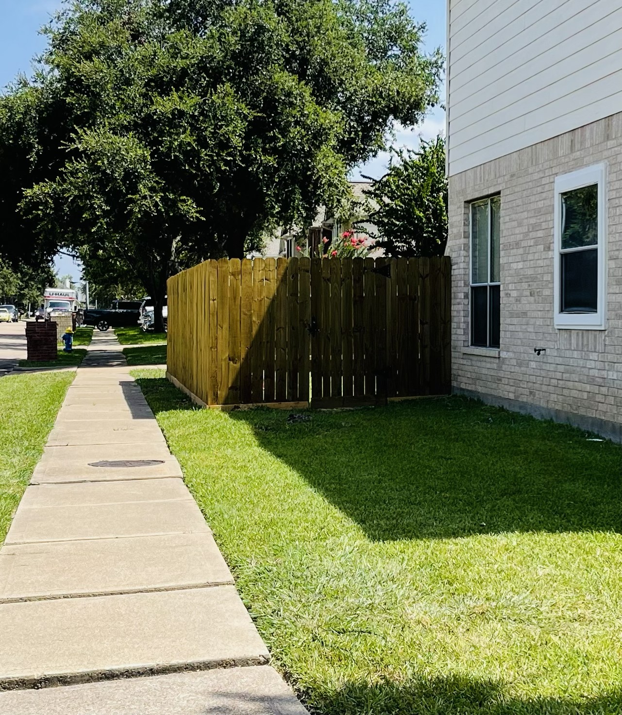 Fence install after